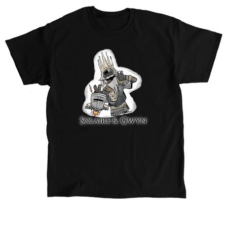Solaire and Gwyn, a Black Classic Unisex Tee