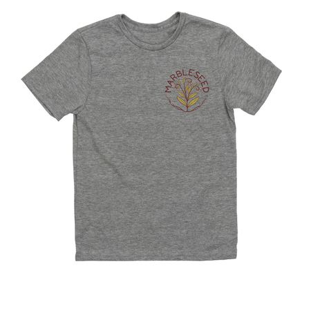 Abundance Grows in Solidarity, a Aluminum Grey Allmade Youth Eco Triblend Tee