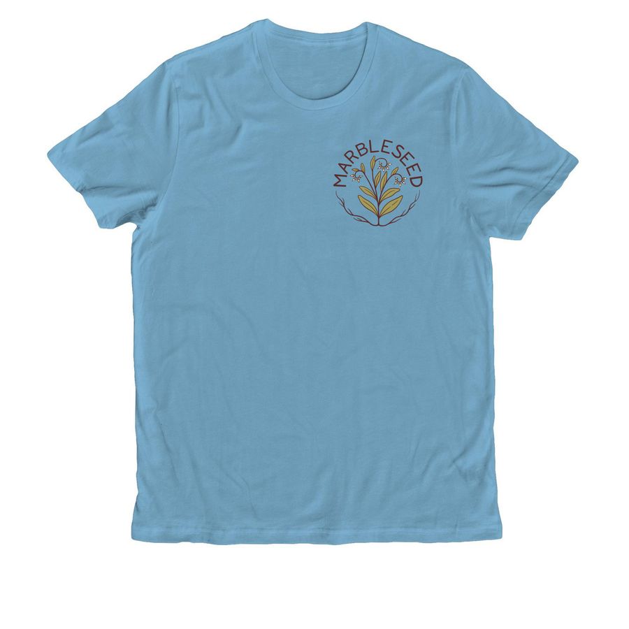 Abundance Grows in Solidarity, a Arctic Blue Allmade Organic Cotton Unisex Tee