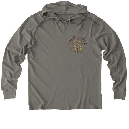 Abundance Grows in Solidarity, a Driftwood Grey Allmade Organic Cotton Mineral Dye Hoodie Tee
