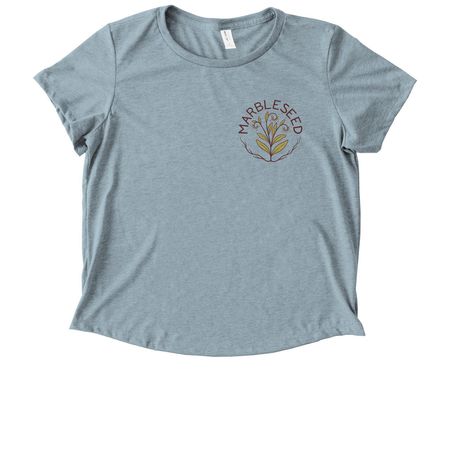 Abundance Grows in Solidarity, a I Like You Blue Allmade Eco Triblend Women?s Scoop Neck Tee