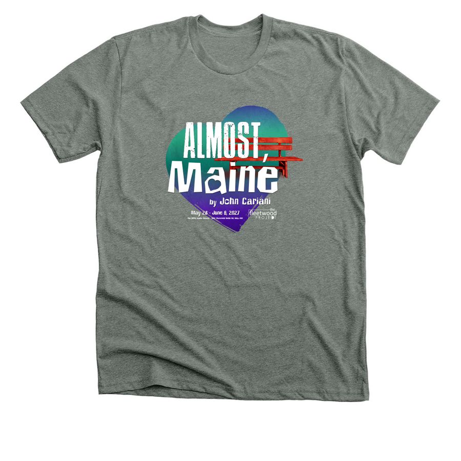 2027 Almost, Maine, a Deep Heather Premium Unisex Tee