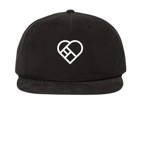 Mending Hearts Hats + Caps, a Black Printed Umpqua Snapback Cap