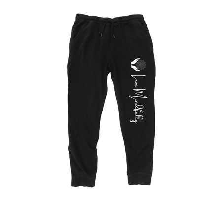 Live MindFULLY Pant, a Black Midweight Fleece Joggers