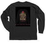 Unmask. Uplift. Inspire. Long Sleeve, a Black Classic Long Sleeve Tee (back-view)