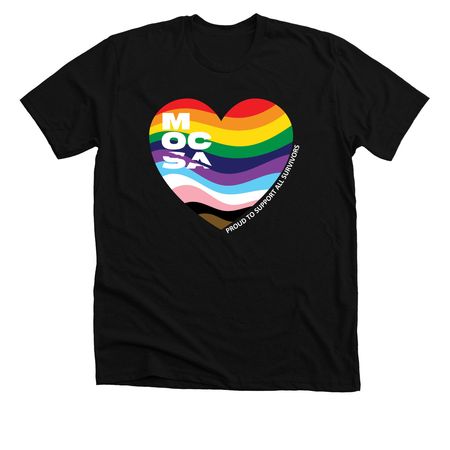 MOCSA LGBTQIA+ Pride, a Solid Black Blend Premium Unisex Tee