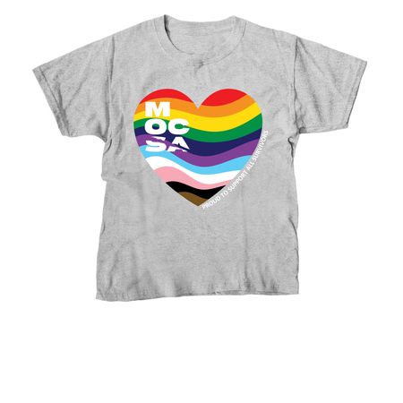 MOCSA LGBTQIA+ Pride, a Sport Grey Youth Unisex Tee
