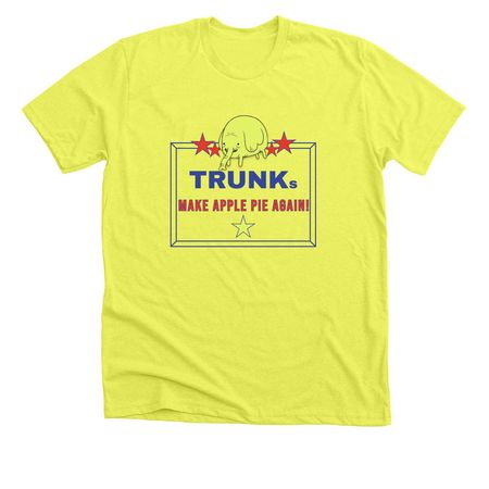 TRUNK S, a Neon Yellow Premium Unisex Tee