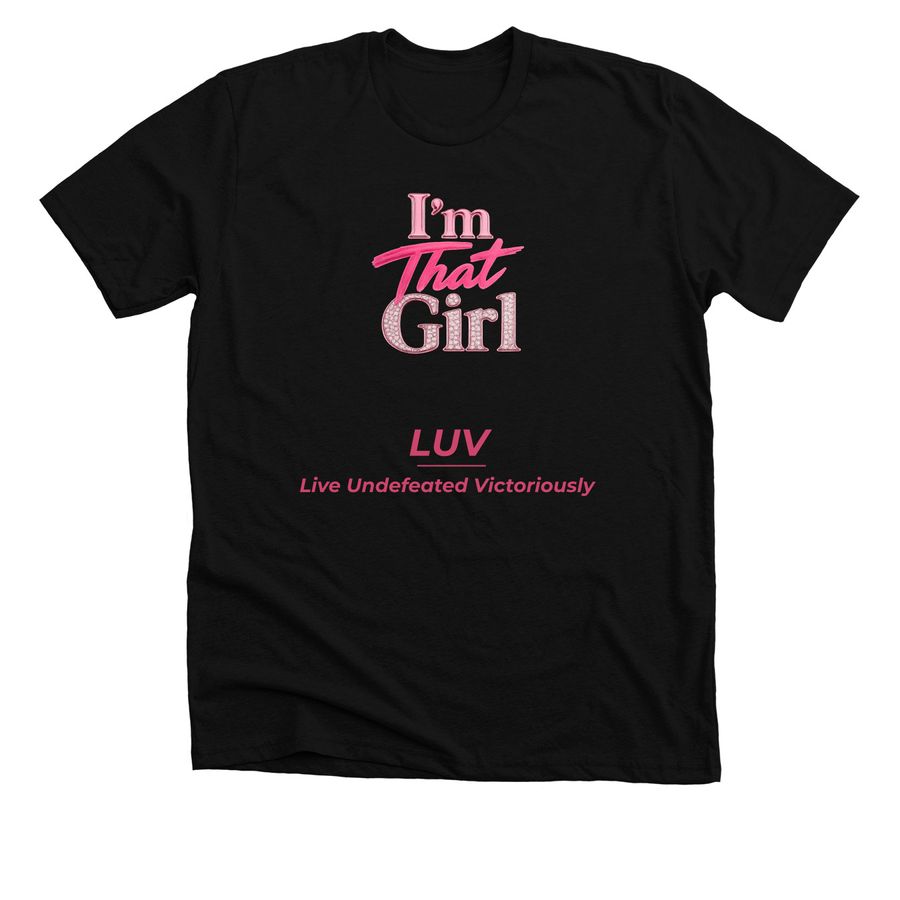 LUV FUN QUOTE SERIES&nbsp;, a Solid Black Blend Premium Unisex Tee