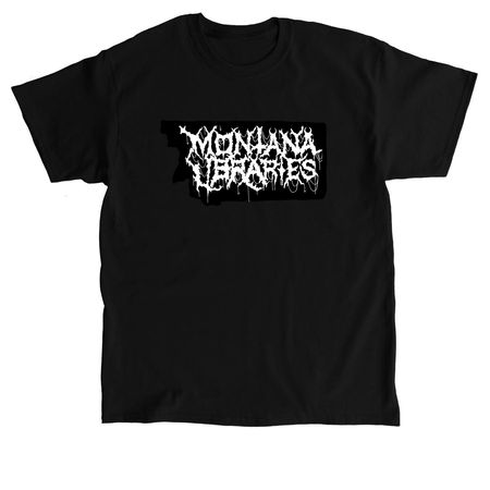 Metal Libraries Logo, a Black Classic Unisex Tee