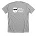 A Brain Outside = A Happy Brain!, a Athletic Heather Premium Unisex Tee (back-view)