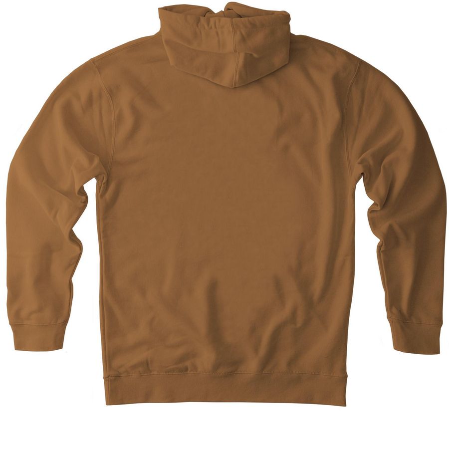 Combo Retro Logo Sweatshirts, a Saddle Heavyweight Pullover Hoodie (back-view)