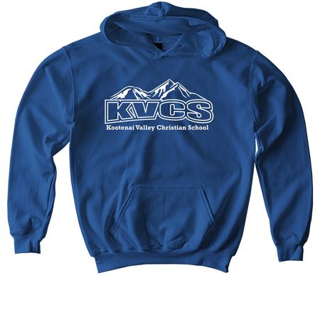 KVCS Logo, a Royal Softstyle Youth Pullover Hoodie