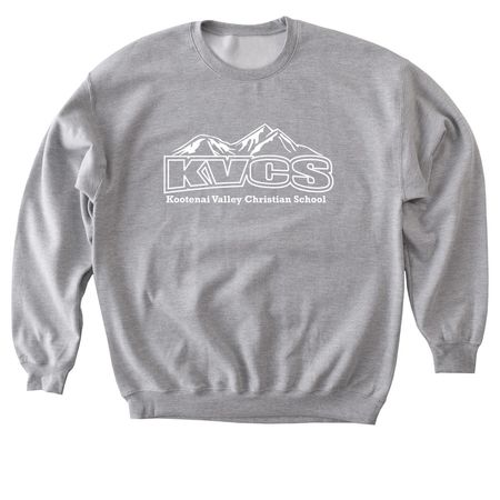 KVCS Logo, a Sport Grey Softstyle Crewneck Sweatshirt