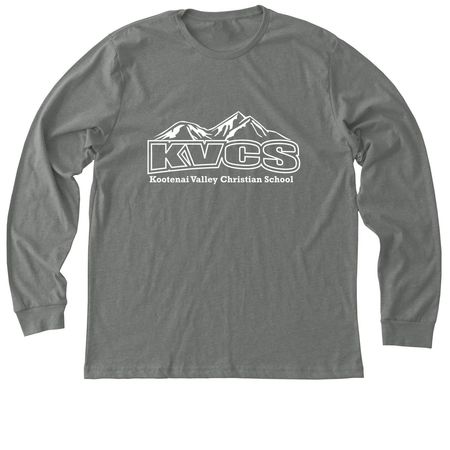 KVCS Logo, a Deep Heather Premium Long Sleeve Tee