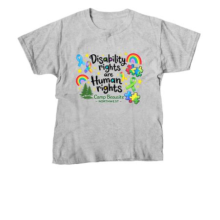 Disability Rights are Human Rights, a Sport Grey Youth Unisex Tee