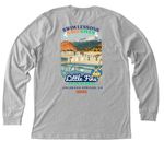 Swim Lessons Save Lives ? WLSL 2026, a Athletic Heather Premium Long Sleeve Tee (back-view)