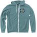 Rocky Run Zip Up, a Heather Deep Teal Zip Up Hoodie