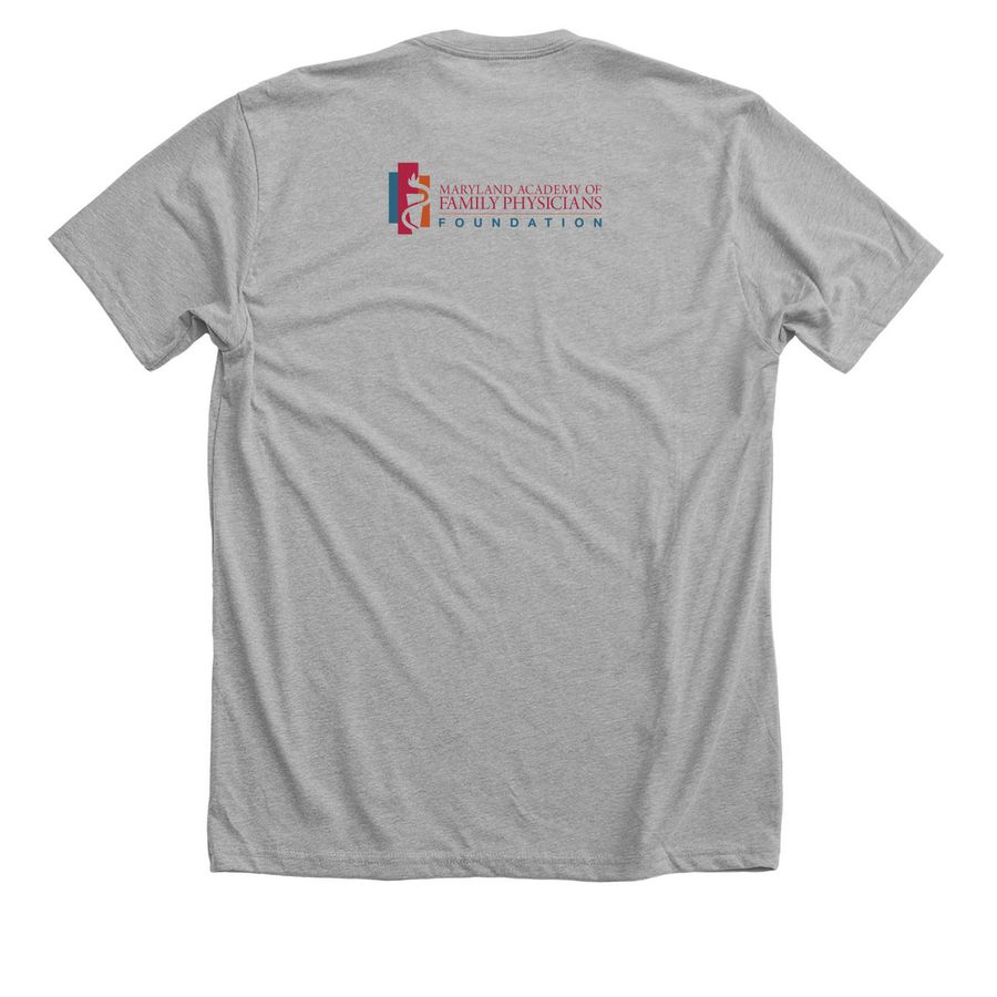 Proud to be a FP Gear (color logo), a Athletic Heather Premium Unisex Tee (back-view)