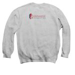 Proud to be a FP Gear (color logo), a Sport Grey Crewneck Sweatshirt (back-view)