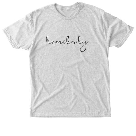 homebody, a Heather White Triblend Unisex Tee
