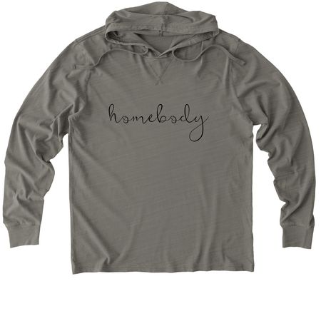 homebody, a Driftwood Grey Allmade Organic Cotton Mineral Dye Hoodie Tee