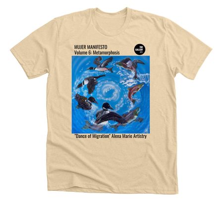 Mujer Manifesto V6 Metamorphosis Tee&nbsp;, a Heather Soft Cream Premium Unisex Tee