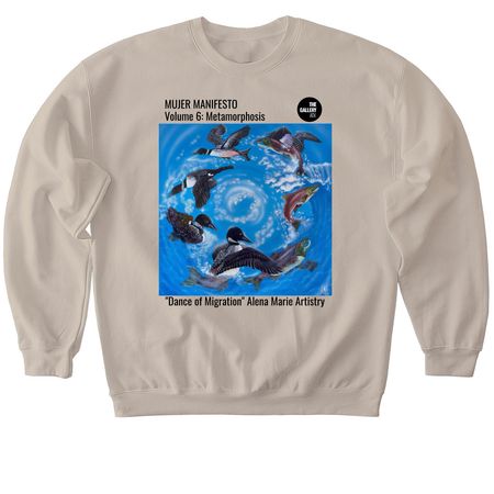 Mujer Manifesto V6 Metamorphosis Tee&nbsp;, a Sand Softstyle Crewneck Sweatshirt
