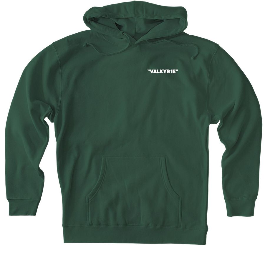 VALKYRIE STAPLE 02, a Alpine Green Heavyweight Pullover Hoodie
