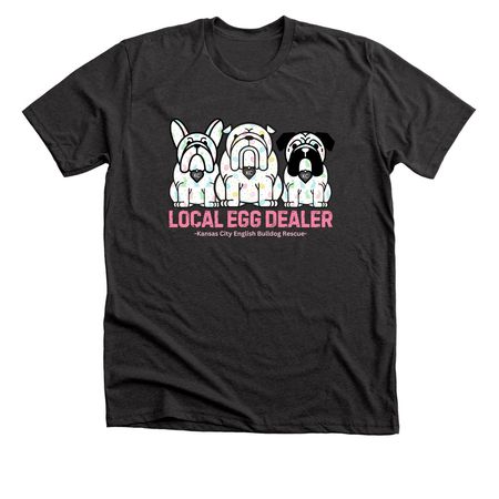 Local Egg Dealer Easter, a Dark Grey Heather Premium Unisex Tee