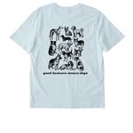 good humans rescue dogs&nbsp;, a Blue Ice Stanley/Stella Unisex Creator 2.0 Tee (back-view)