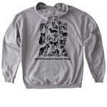 good humans rescue dogs&nbsp;, a Sport Grey Gildan Softstyle Pullover Hoodie (back-view)