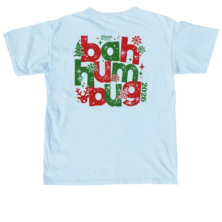 A Christmas Carol - Bah Humbug, a Chambray Comfort Colors Unisex Tee