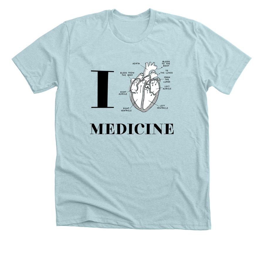 amsa shirt, a Heather Ice Blue Premium Unisex Tee