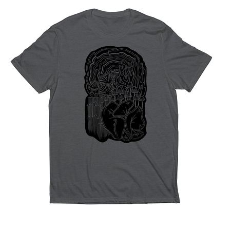 Mushrooms for Conservation Minnesota, a Terrain Grey Allmade Eco Triblend Unisex Tee