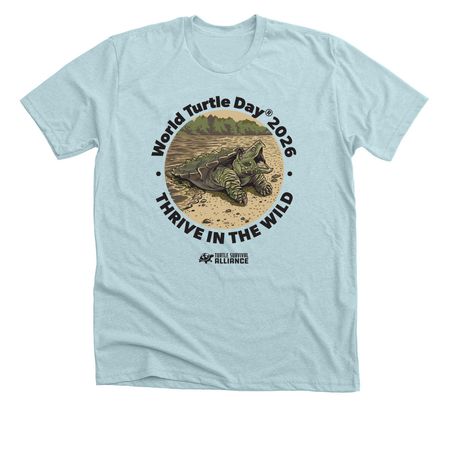 World Turtle Day? 2026, a Heather Ice Blue Premium Unisex Tee