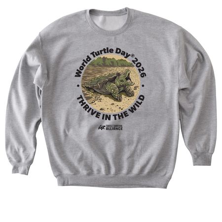 World Turtle Day? 2026, a Sport Grey Softstyle Crewneck Sweatshirt