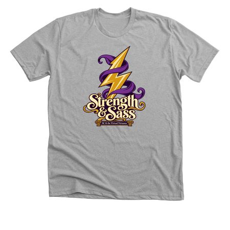 Strength & Sass, a Athletic Heather Premium Unisex Tee