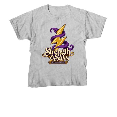 Strength & Sass, a Sport Grey Youth Unisex Tee