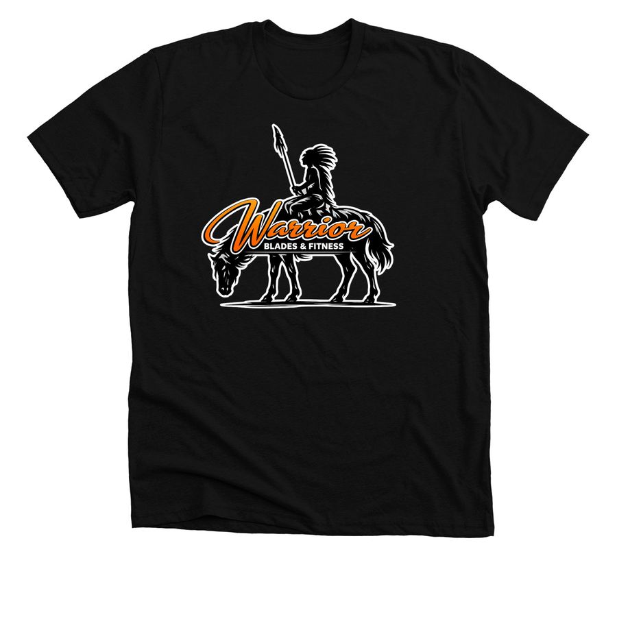 Power Skating logo, a Solid Black Blend Premium Unisex Tee