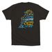 Steerage to Captain's Table 4.0 Women's, a Black Premium Cotton Tee (back-view)
