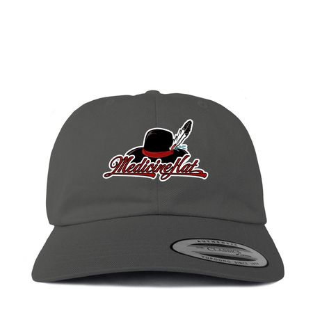 The Medicine Hat, a Dark Gray Printed Classic Baseball Cap