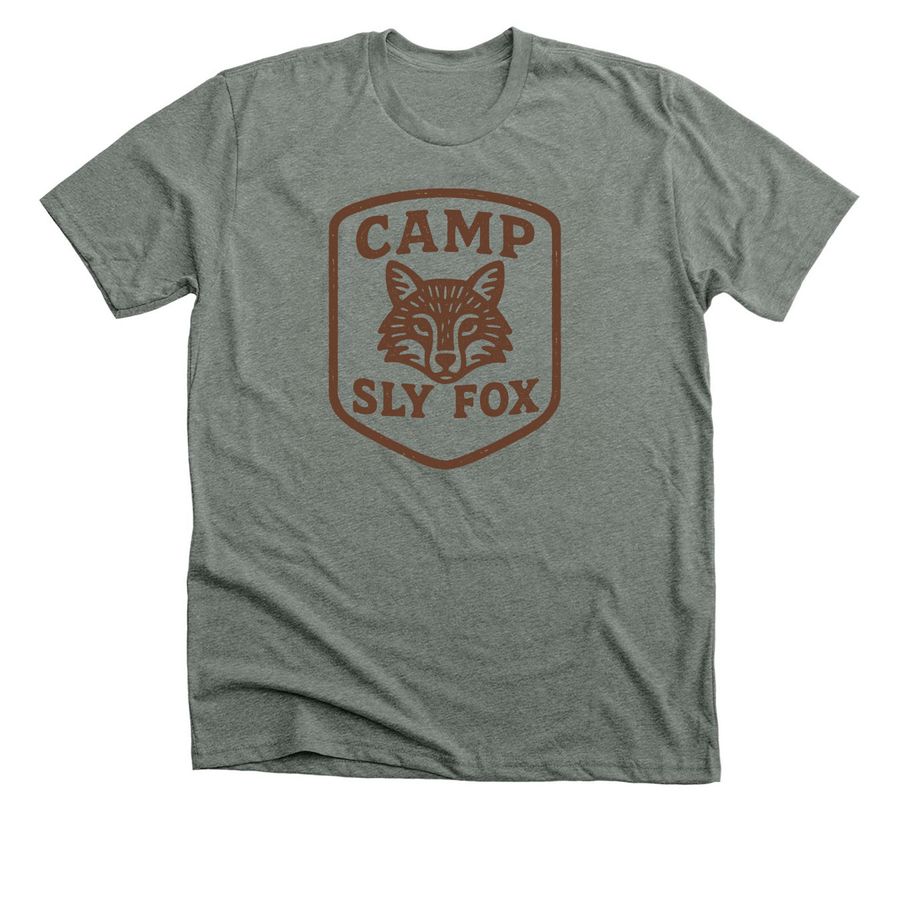 Camp Sly Fox Outdoor Ministry, a Deep Heather Premium Unisex Tee