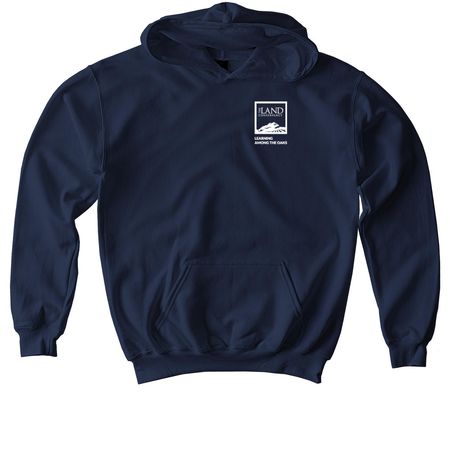 Learning Among the Oaks Long Sleeves, a Navy Softstyle Youth Pullover Hoodie