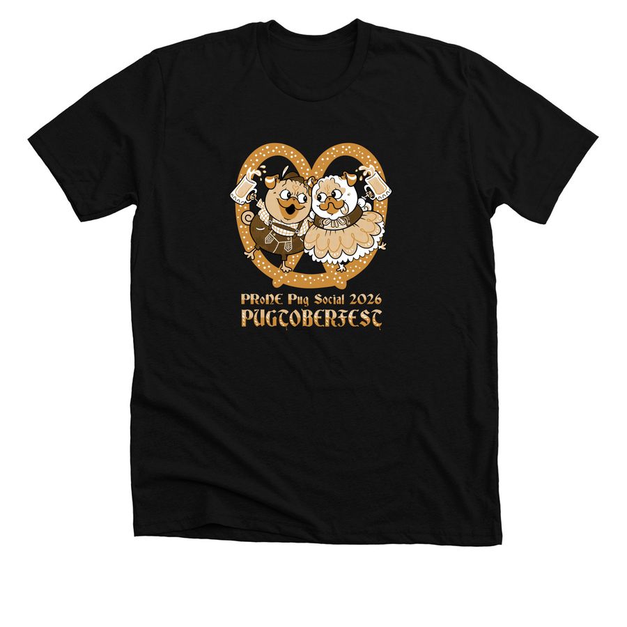 2026 Pugtoberfest&nbsp;, a Solid Black Blend Premium Unisex Tee