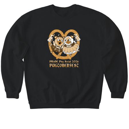 2026 Pugtoberfest&nbsp;, a Black Softstyle Crewneck Sweatshirt