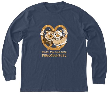 2026 Pugtoberfest&nbsp;, a Heather Navy Premium Long Sleeve Tee