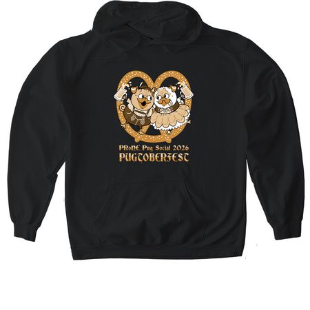 2026 Pugtoberfest&nbsp;, a Black Gildan Softstyle Pullover Hoodie