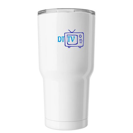 DTTV tumbler, a White Insulated Tumbler