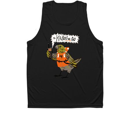 Palihoa Translocation- Athletic, a Black Unisex Performance Tank